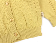 Petit Piao cardigan yellow corn